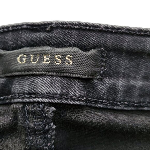 GUESS Curve X Black Mid Rise Skinny Jeans Size 26 - Picture 6 of 16